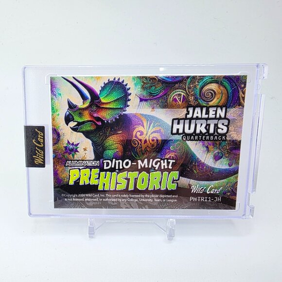 2024 Wild Card Dino-Might Jalen Hurts  /25 Philadelphia Eagles FACTORY SEALED - Picture 2 of 2